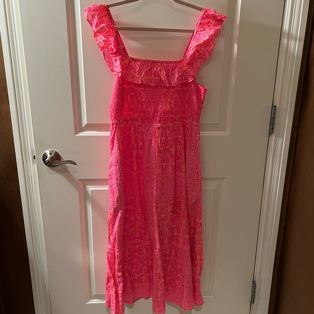 Pink Ruffled Sundress
